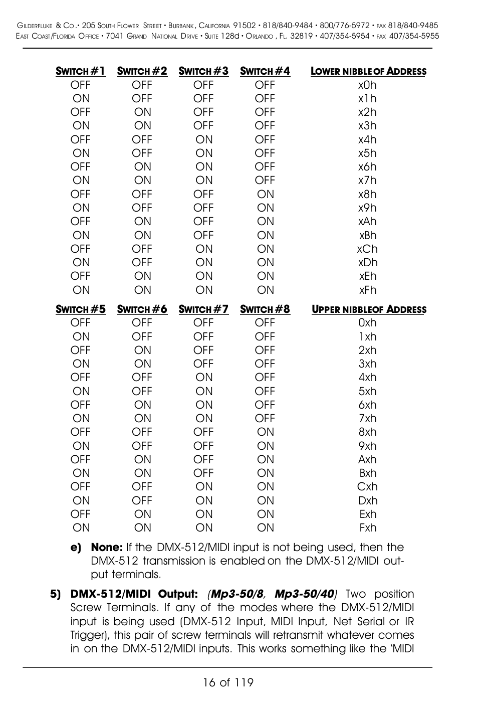 Gilderfluke&Co Mp3-50 Audio & Show Controllers User Manual | Page 24 / 127