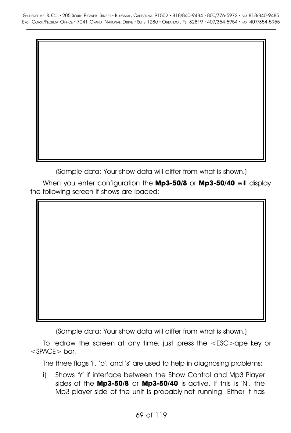 Gilderfluke&Co Mp3-50 Audio & Show Controllers User Manual | Page 77 / 127