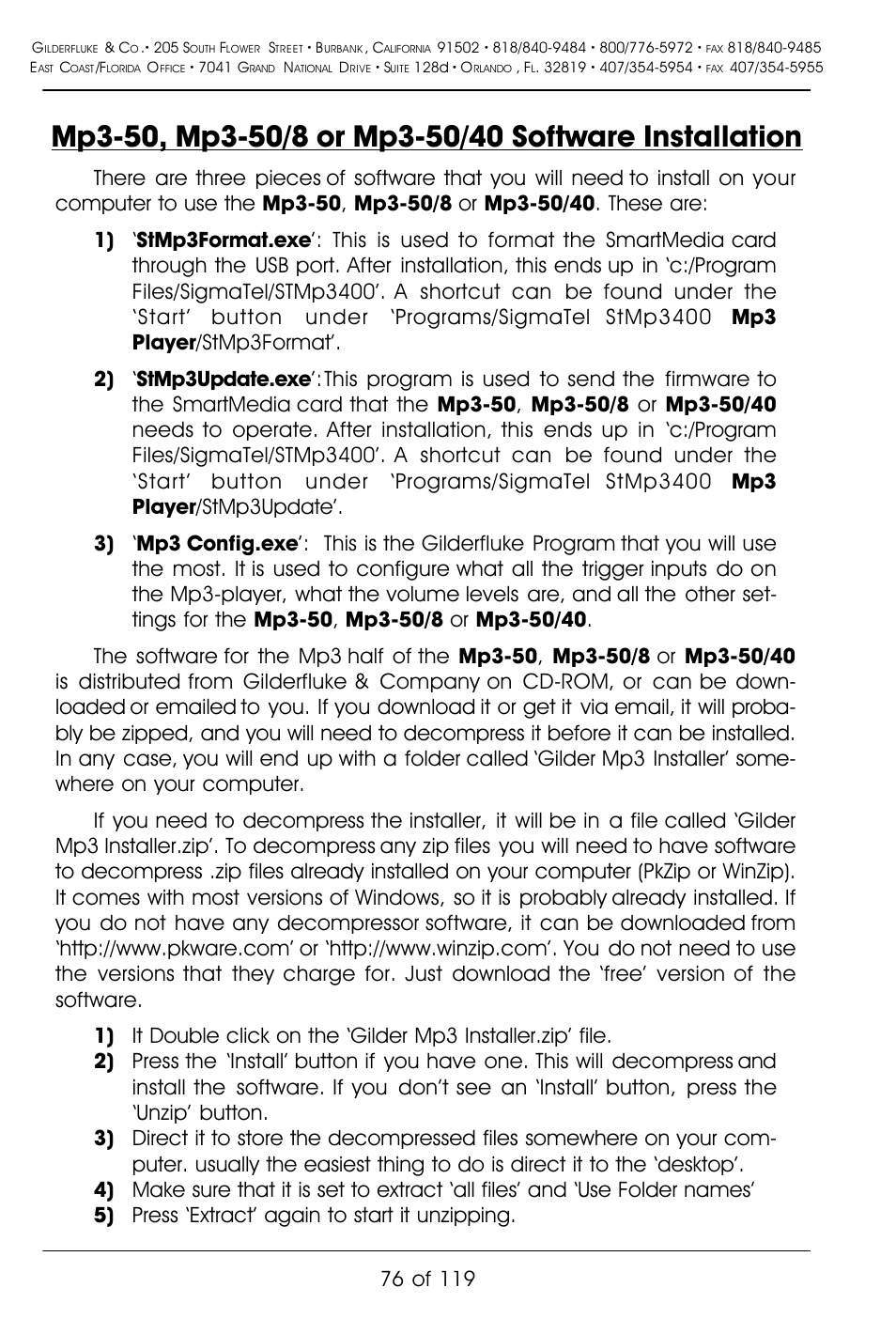 Gilderfluke&Co Mp3-50 Audio & Show Controllers User Manual | Page 84 / 127