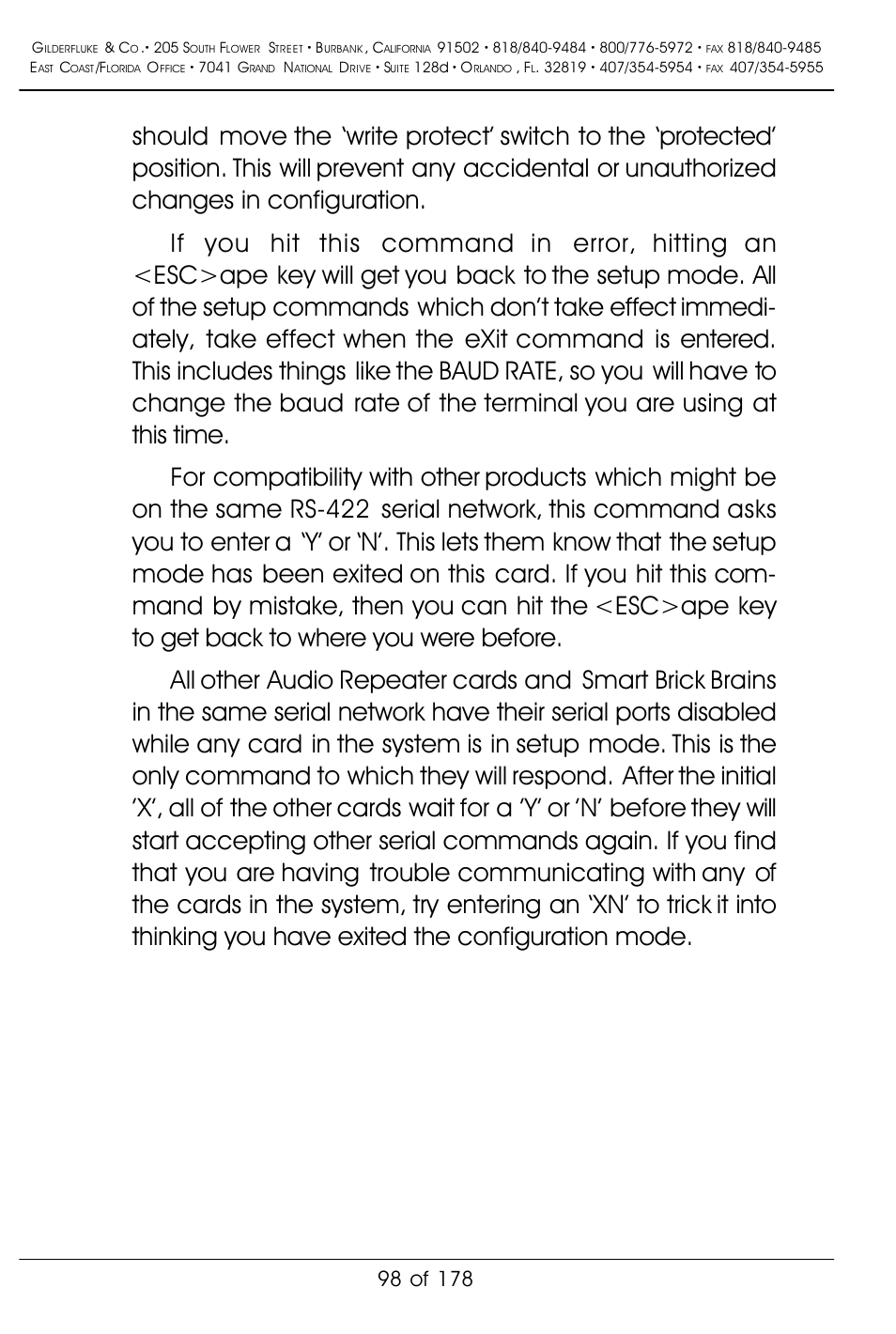 Gilderfluke&Co 'Smart' Brick Animation Control System User Manual | Page 108 / 188