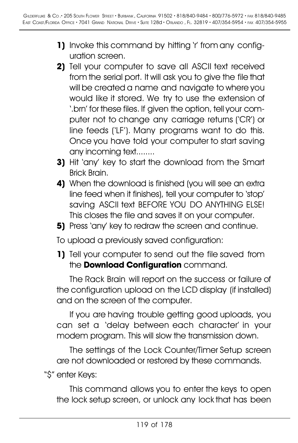 Gilderfluke&Co 'Smart' Brick Animation Control System User Manual | Page 129 / 188