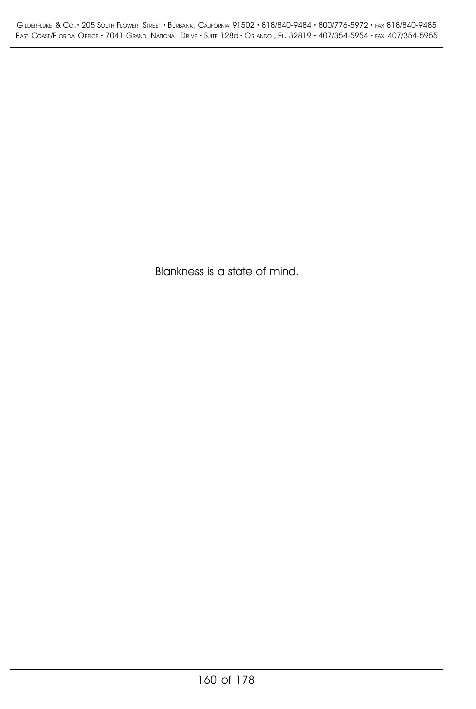 Blankness is a state of mind | Gilderfluke&Co 'Smart' Brick Animation Control System User Manual | Page 170 / 188