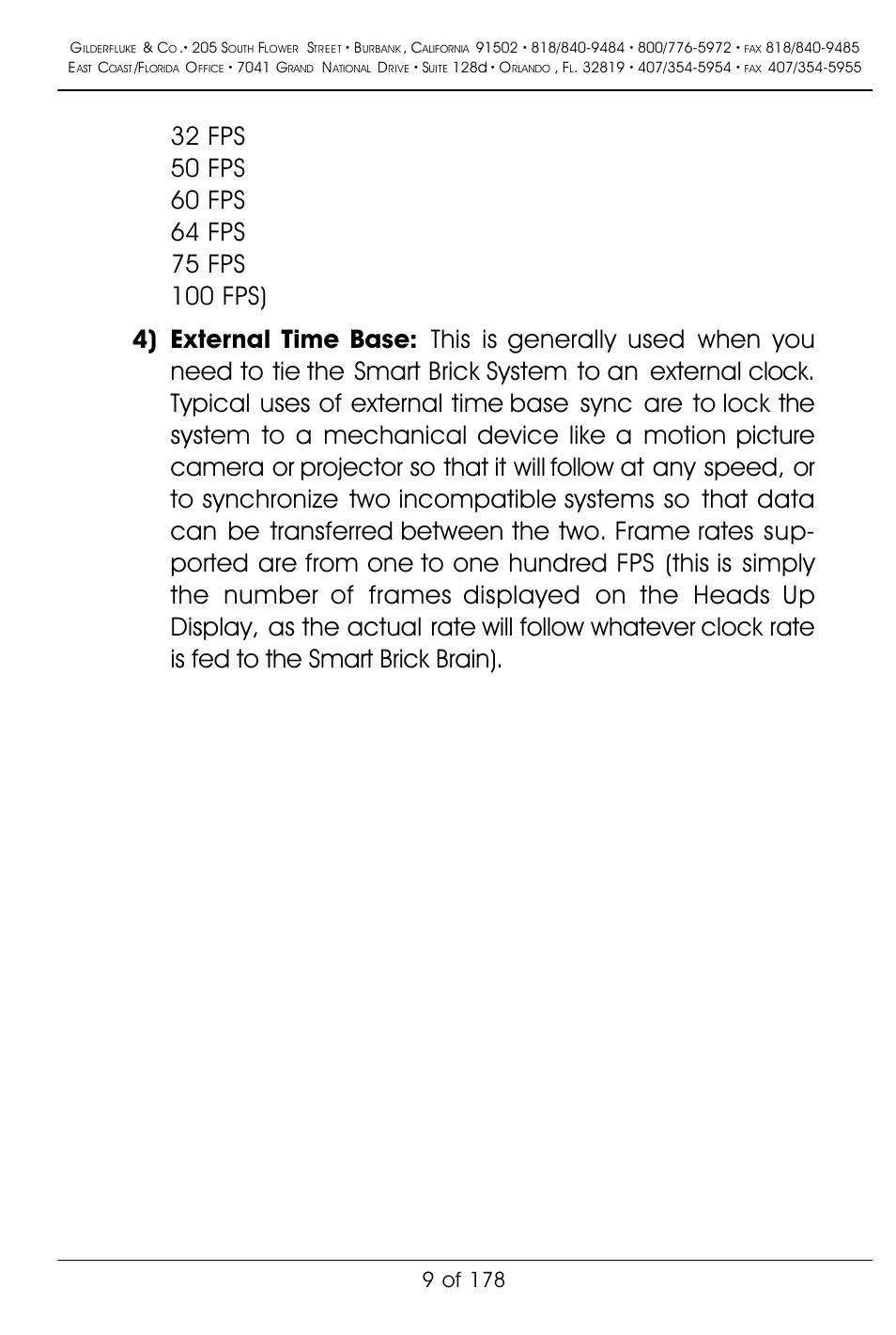 9 of 178 | Gilderfluke&Co 'Smart' Brick Animation Control System User Manual | Page 19 / 188