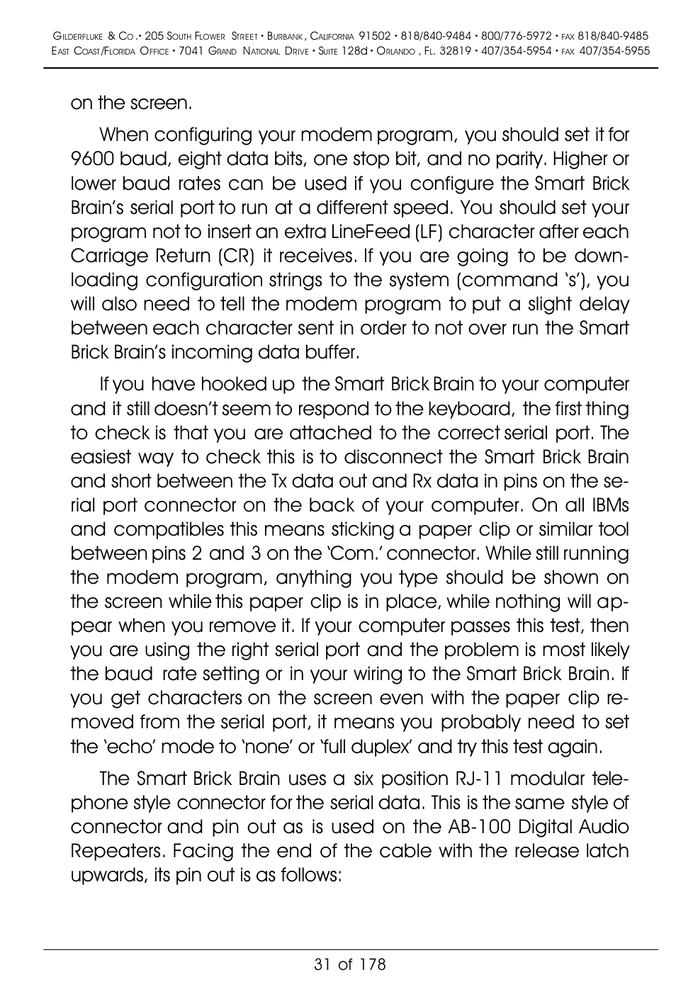 Gilderfluke&Co 'Smart' Brick Animation Control System User Manual | Page 41 / 188