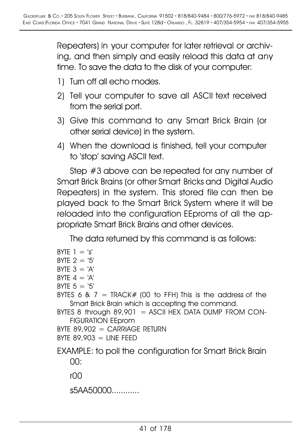 Gilderfluke&Co 'Smart' Brick Animation Control System User Manual | Page 51 / 188