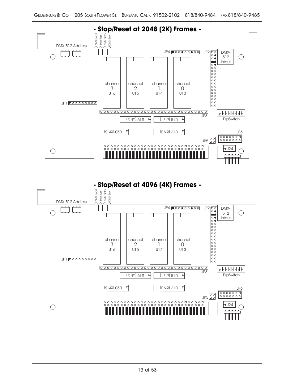Gilderfluke&Co 'Dumb' Brick Animation Control System User Manual | Page 19 / 59