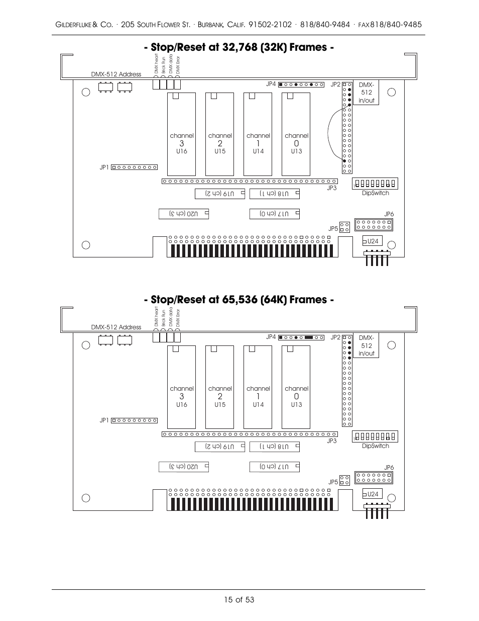 Gilderfluke&Co 'Dumb' Brick Animation Control System User Manual | Page 21 / 59