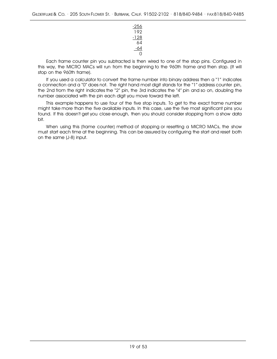Gilderfluke&Co 'Dumb' Brick Animation Control System User Manual | Page 25 / 59