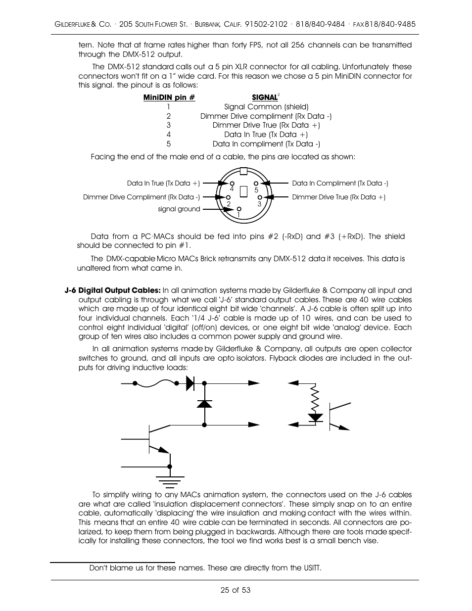 Gilderfluke&Co 'Dumb' Brick Animation Control System User Manual | Page 31 / 59