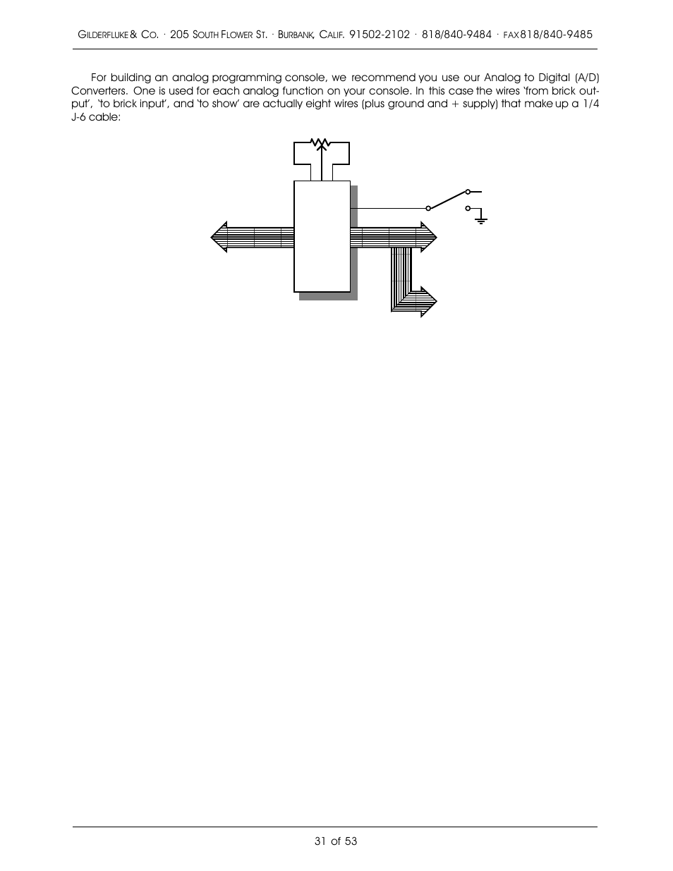 Gilderfluke&Co 'Dumb' Brick Animation Control System User Manual | Page 37 / 59