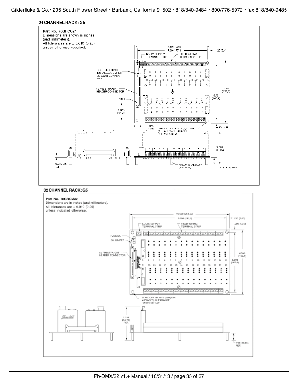 Gilderfluke&Co Pb-DMX User Manual | Page 41 / 43
