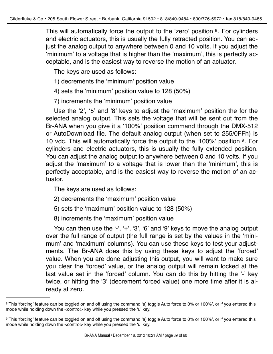 Gilderfluke&Co BR-ANA Analog Output Smart/Dumb Brick User Manual | Page 39 / 60