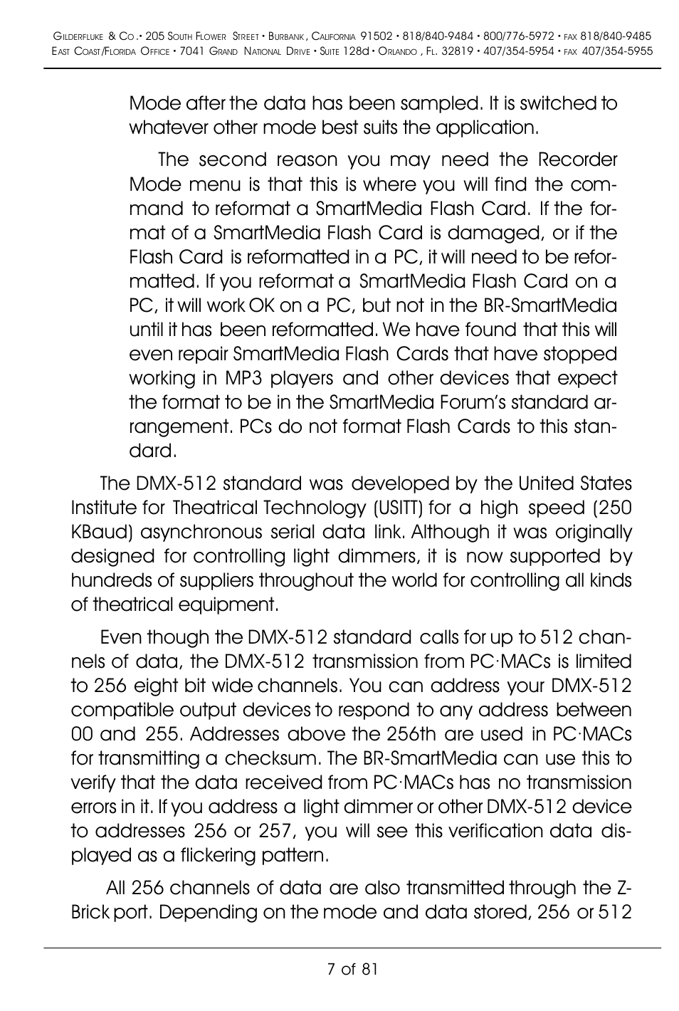 7 of 81 | Gilderfluke&Co BR-SmartMedia User Manual | Page 15 / 89