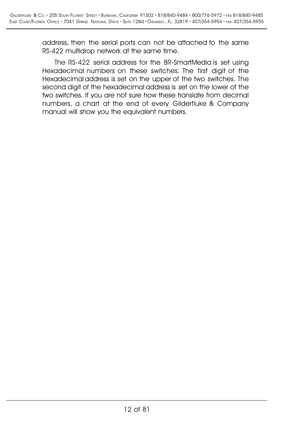 12 of 81 | Gilderfluke&Co BR-SmartMedia User Manual | Page 20 / 89