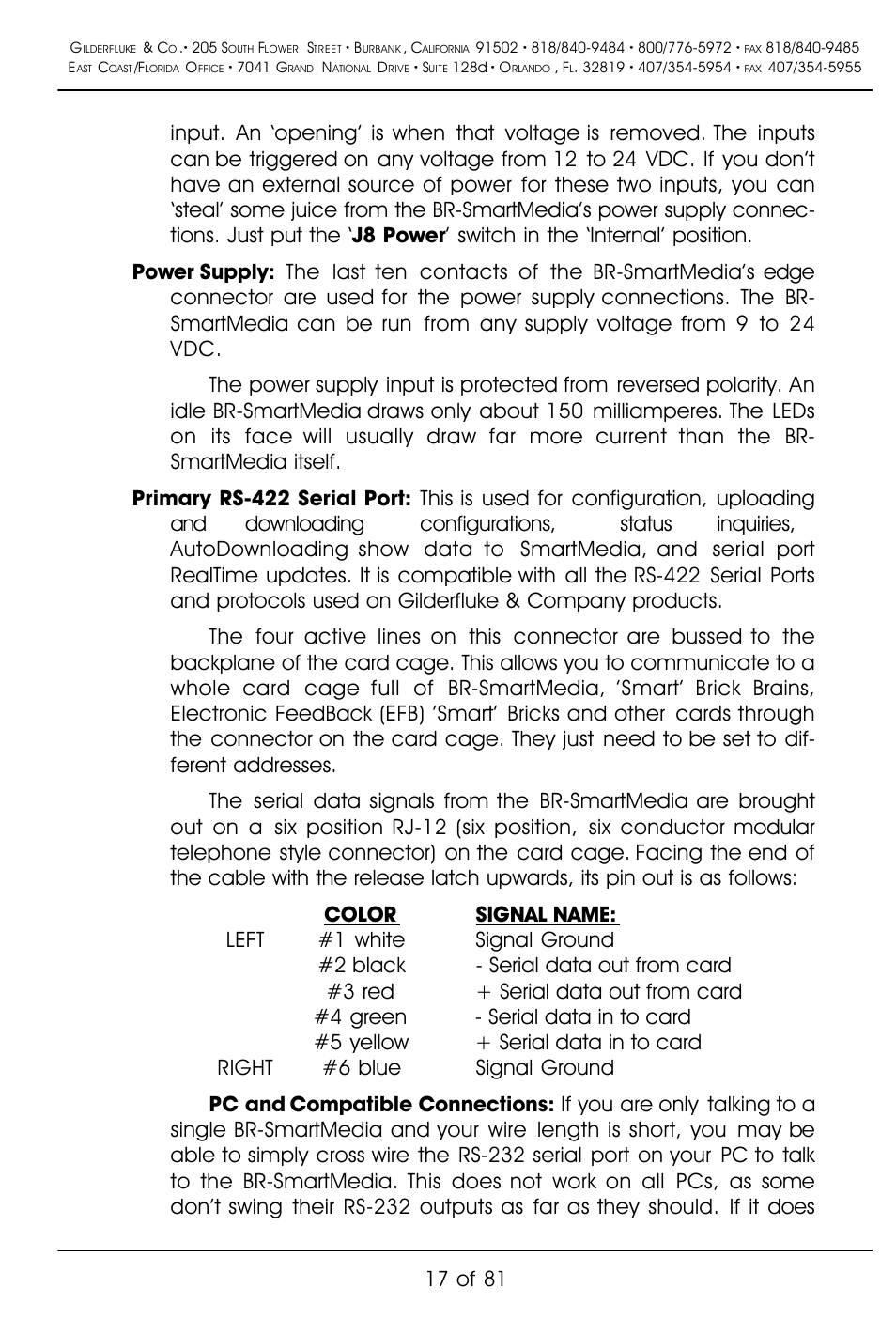 17 of 81 | Gilderfluke&Co BR-SmartMedia User Manual | Page 25 / 89
