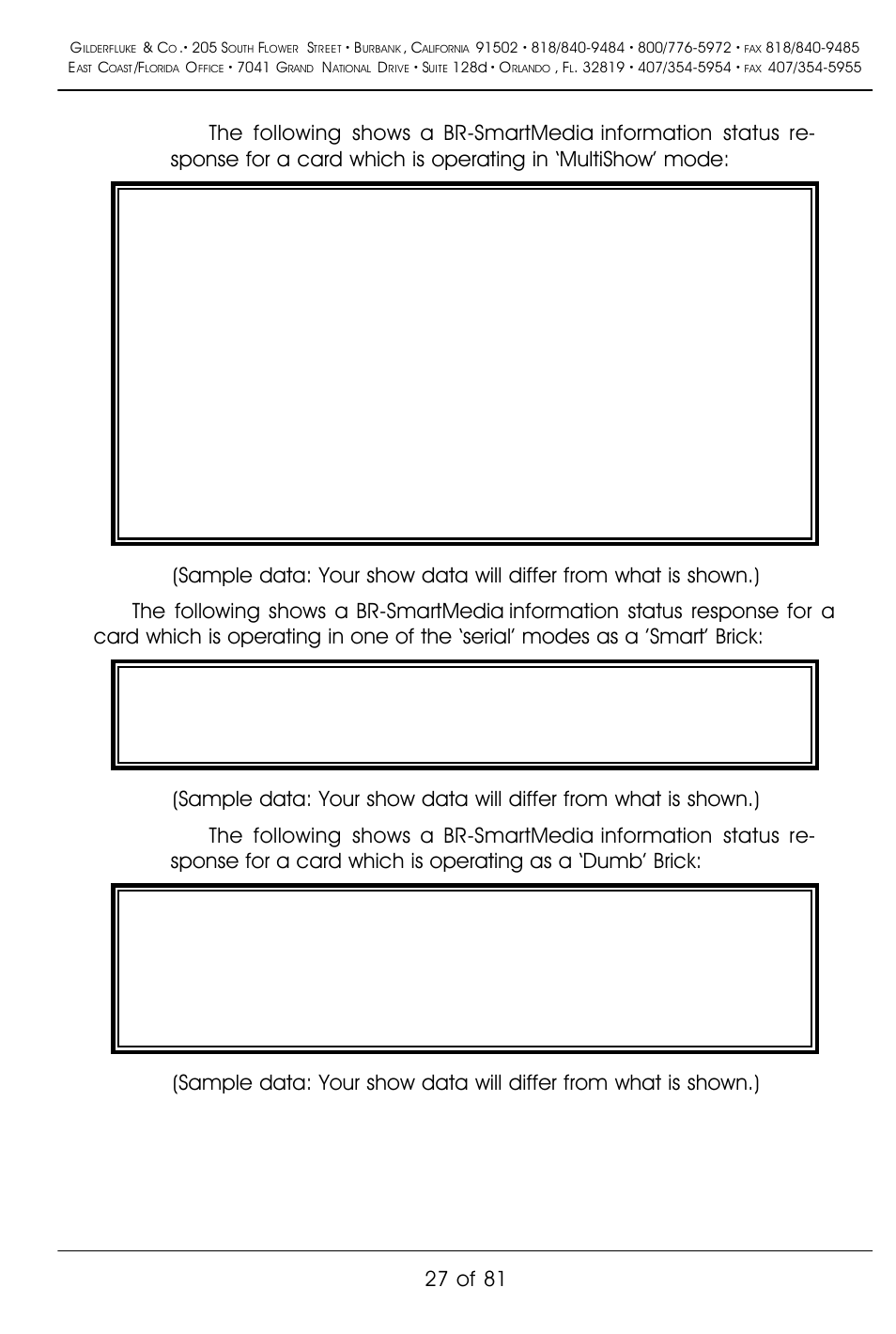 27 of 81 | Gilderfluke&Co BR-SmartMedia User Manual | Page 35 / 89