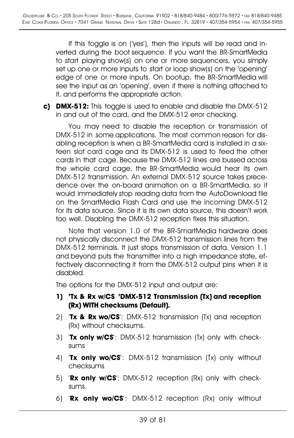 39 of 81 | Gilderfluke&Co BR-SmartMedia User Manual | Page 47 / 89