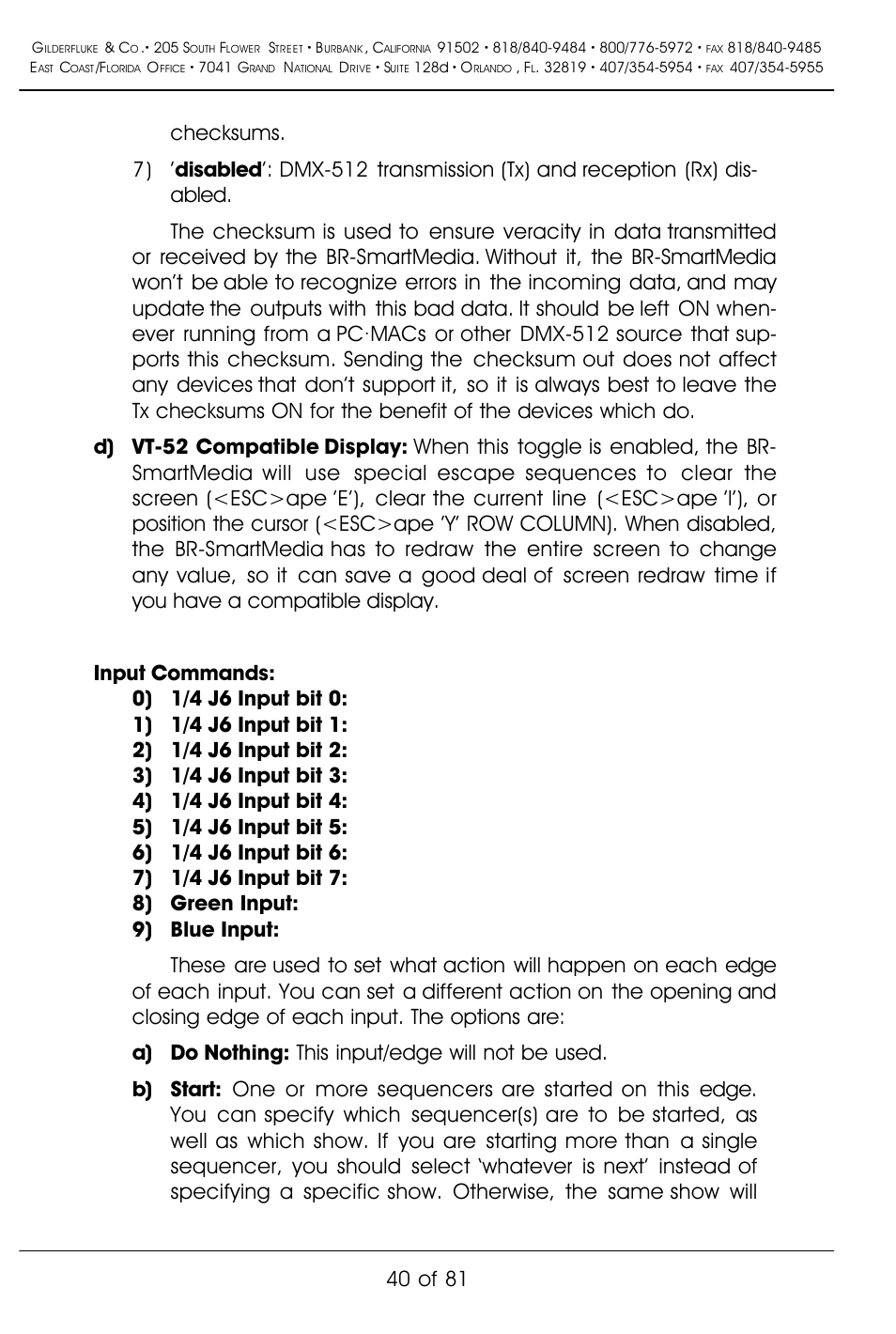 40 of 81 | Gilderfluke&Co BR-SmartMedia User Manual | Page 48 / 89