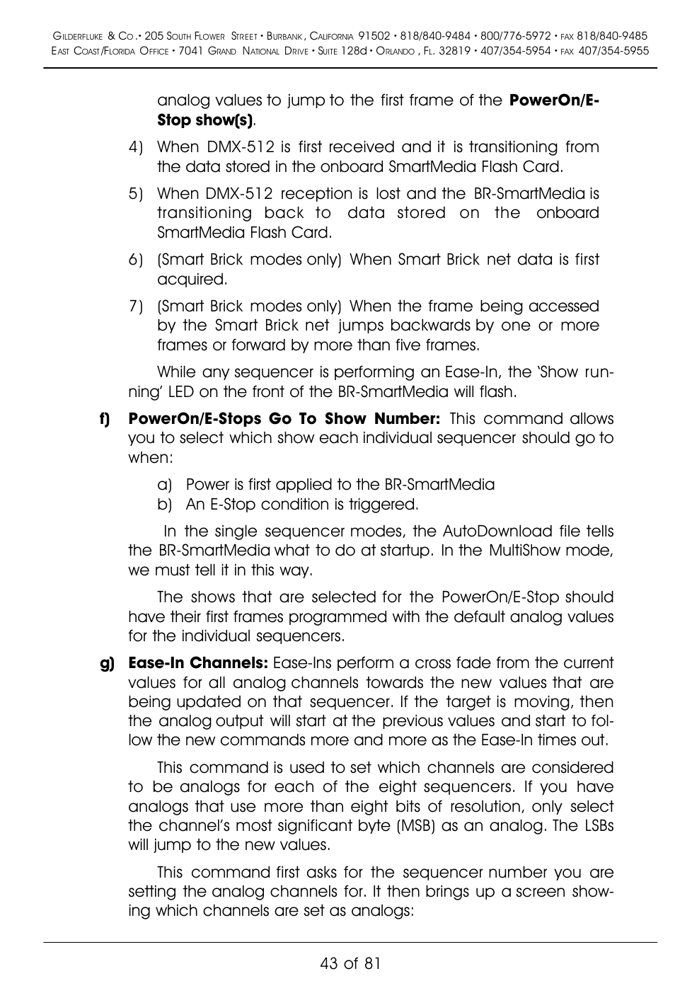 43 of 81 | Gilderfluke&Co BR-SmartMedia User Manual | Page 51 / 89