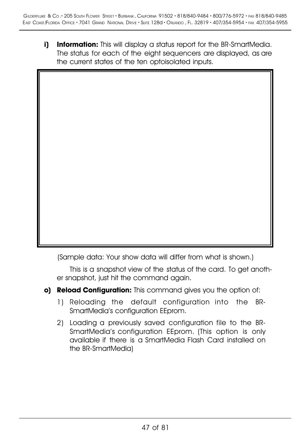 47 of 81 | Gilderfluke&Co BR-SmartMedia User Manual | Page 55 / 89