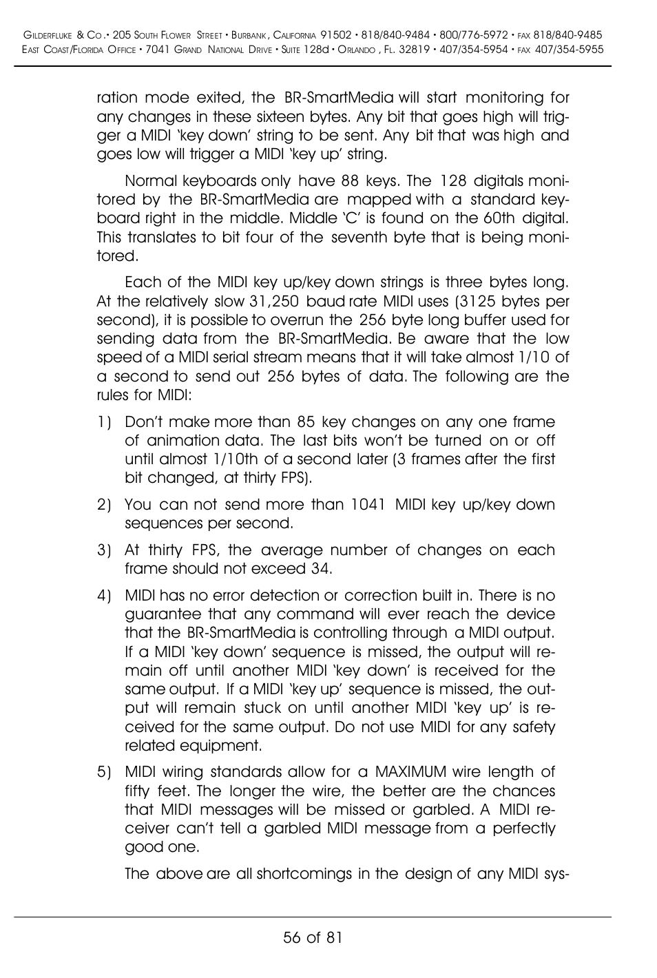 56 of 81 | Gilderfluke&Co BR-SmartMedia User Manual | Page 64 / 89