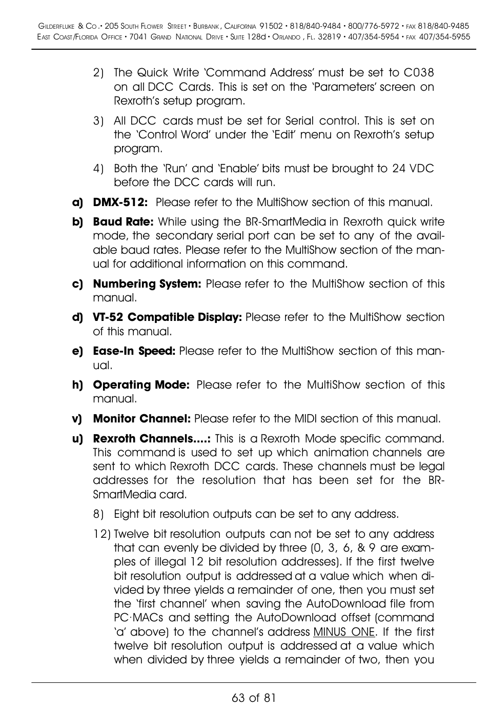63 of 81 | Gilderfluke&Co BR-SmartMedia User Manual | Page 71 / 89