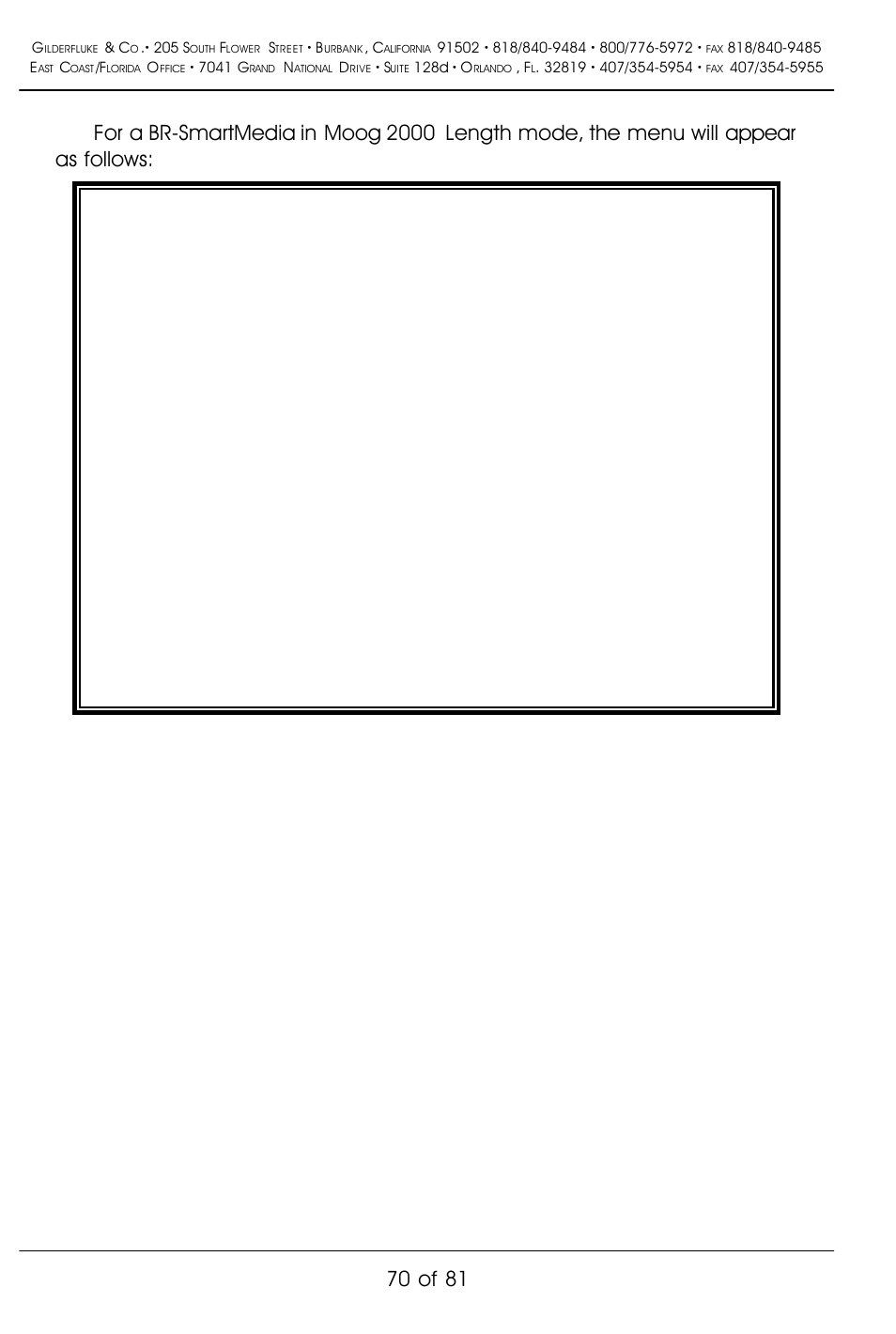 70 of 81 | Gilderfluke&Co BR-SmartMedia User Manual | Page 78 / 89