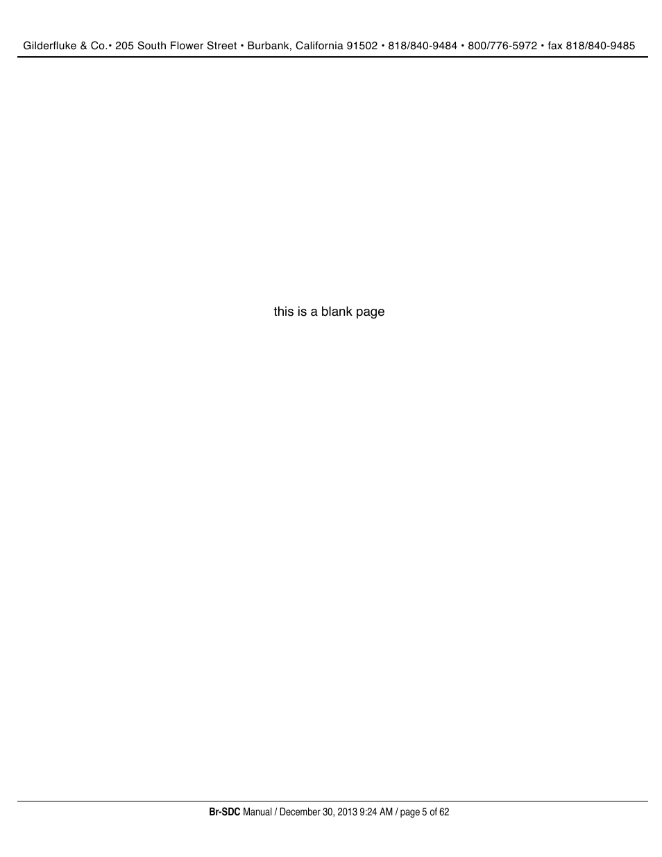 Gilderfluke&Co BR-SDC Serial Device Controller User Manual | Page 5 / 62