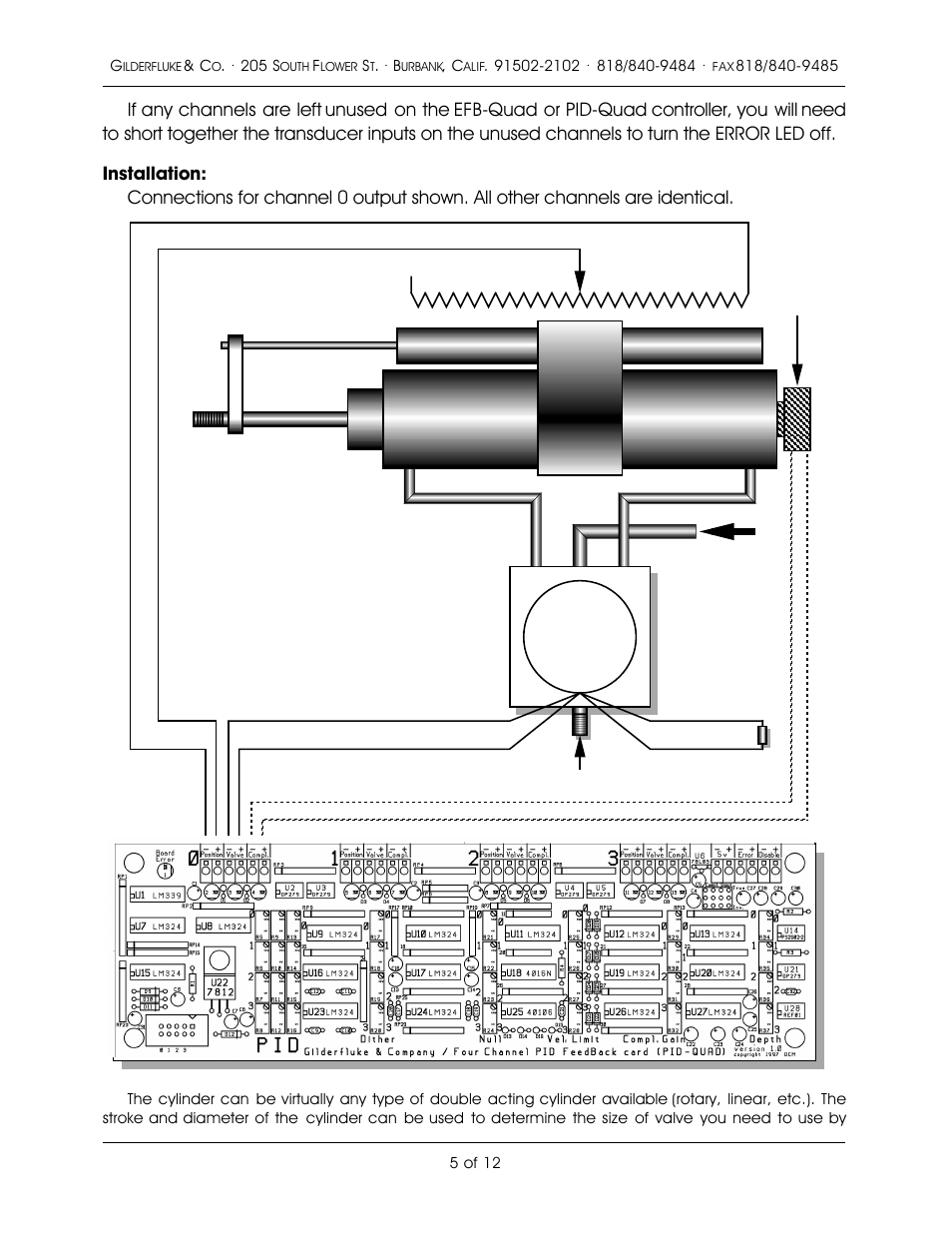 Gilderfluke&Co Quad EFB Controller User Manual | Page 5 / 12