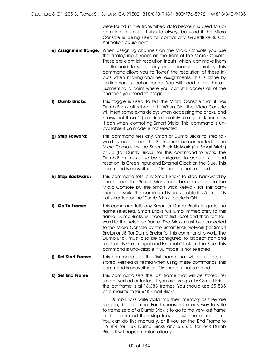 Gilderfluke&Co old Smart Brick Manual User Manual | Page 110 / 144