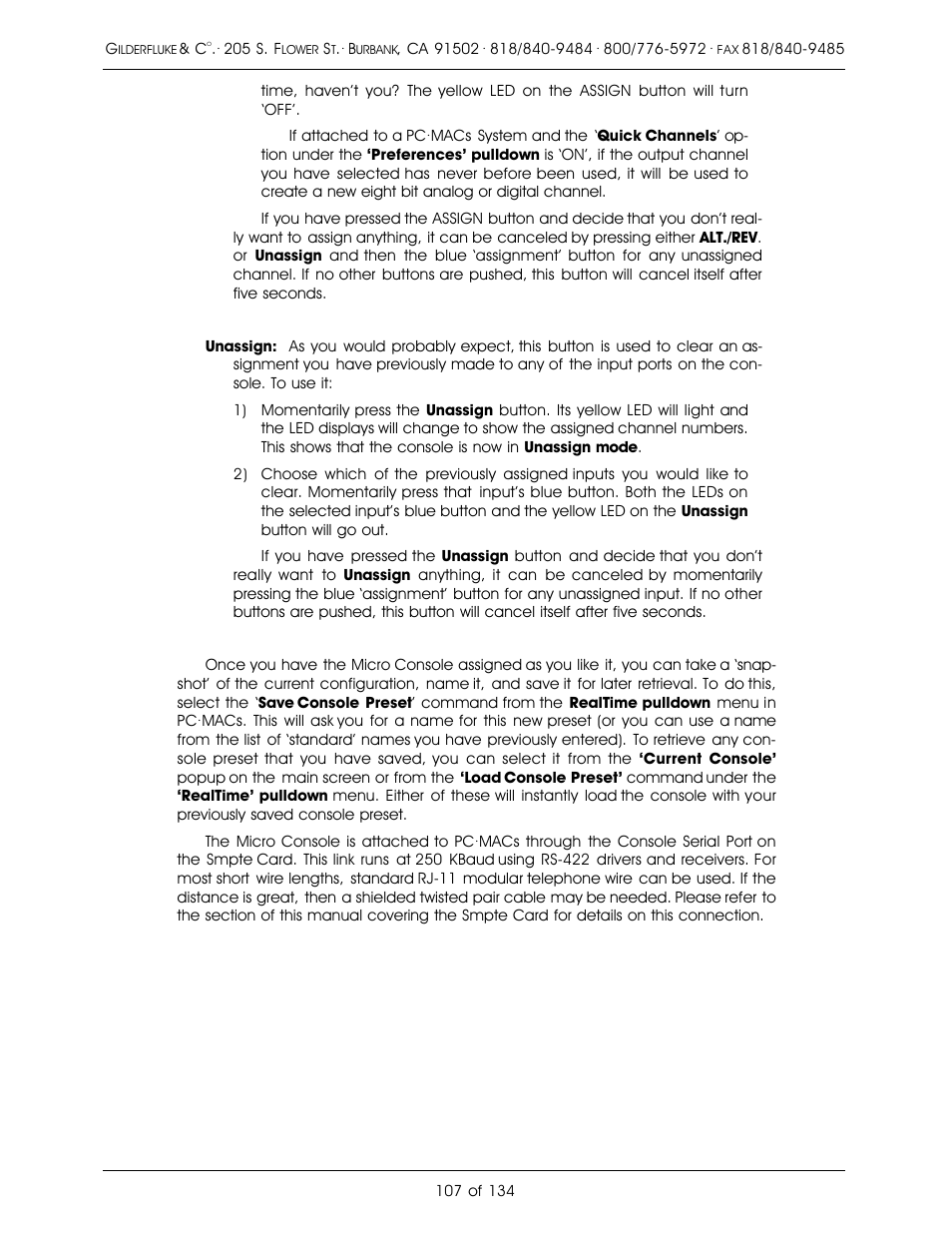 Gilderfluke&Co old Smart Brick Manual User Manual | Page 117 / 144