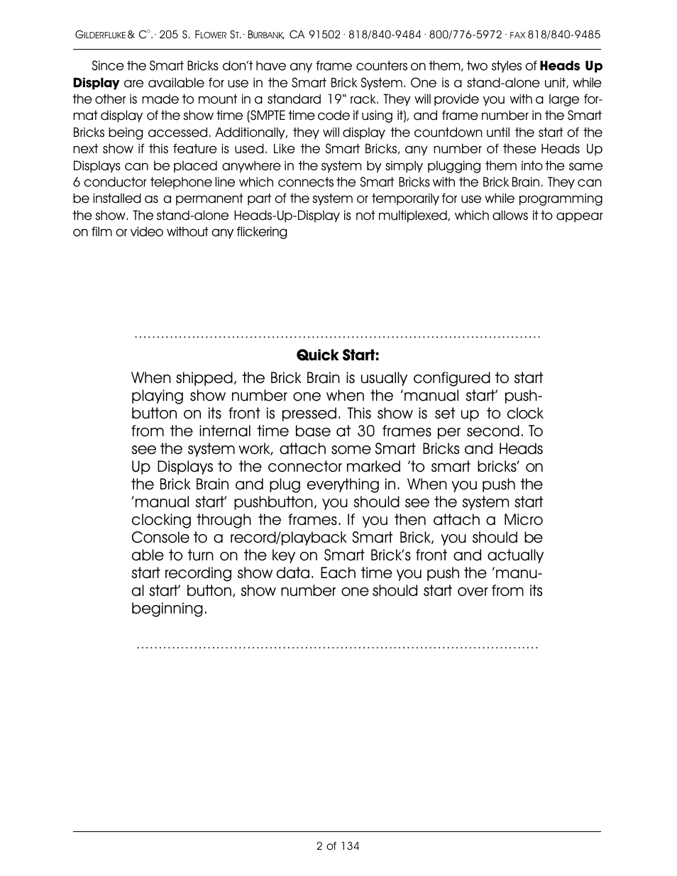 Gilderfluke&Co old Smart Brick Manual User Manual | Page 12 / 144
