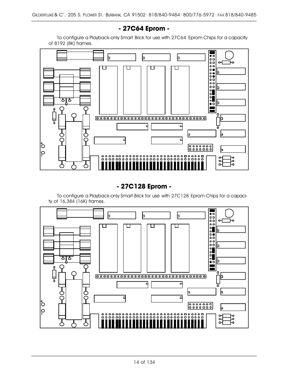 27c64 eprom | Gilderfluke&Co old Smart Brick Manual User Manual | Page 24 / 144
