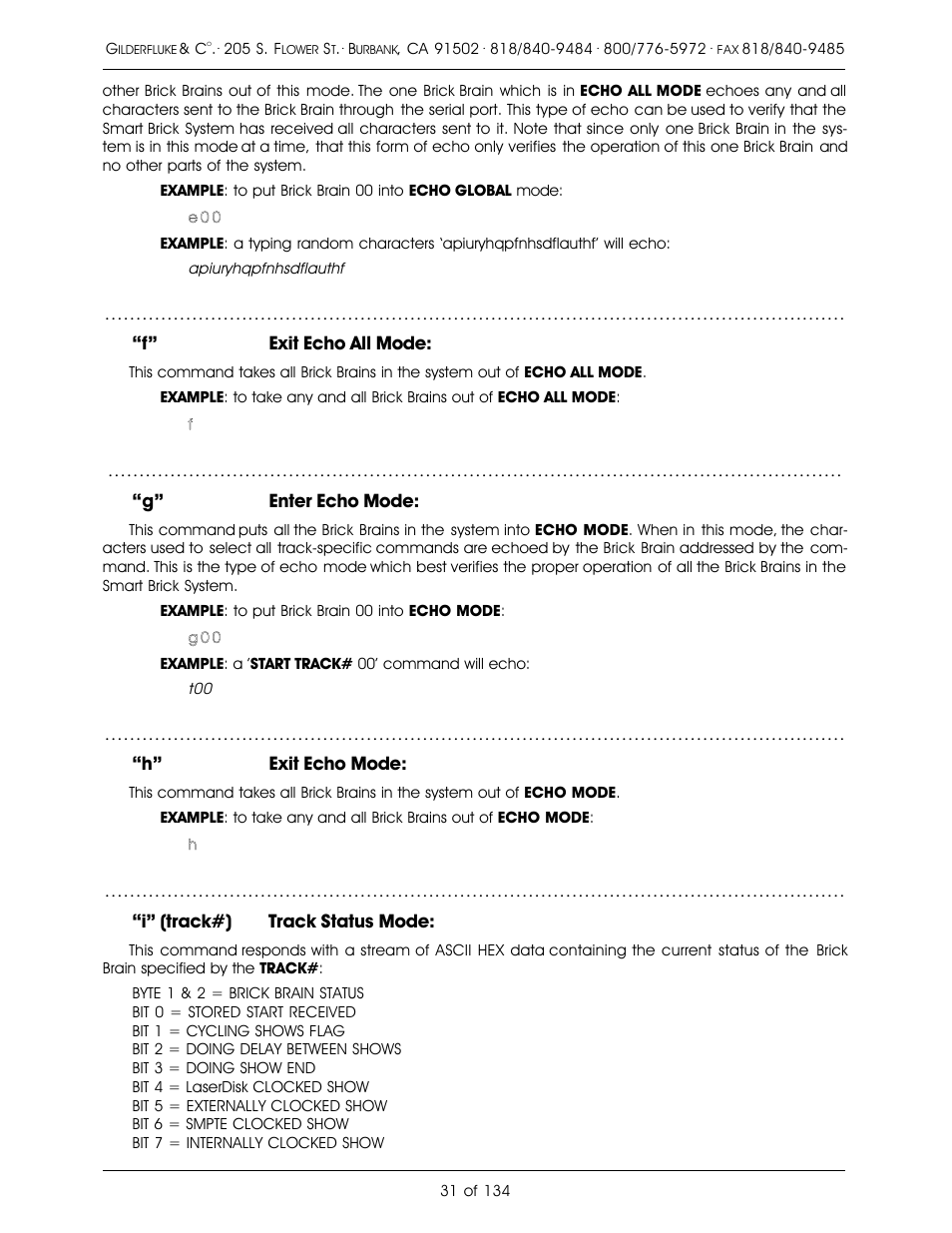 Gilderfluke&Co old Smart Brick Manual User Manual | Page 41 / 144