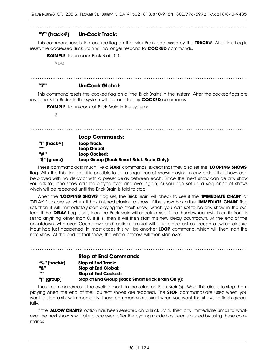Gilderfluke&Co old Smart Brick Manual User Manual | Page 46 / 144