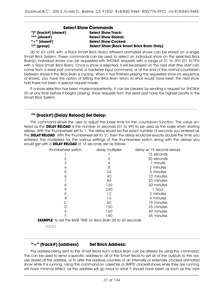 Gilderfluke&Co old Smart Brick Manual User Manual | Page 47 / 144