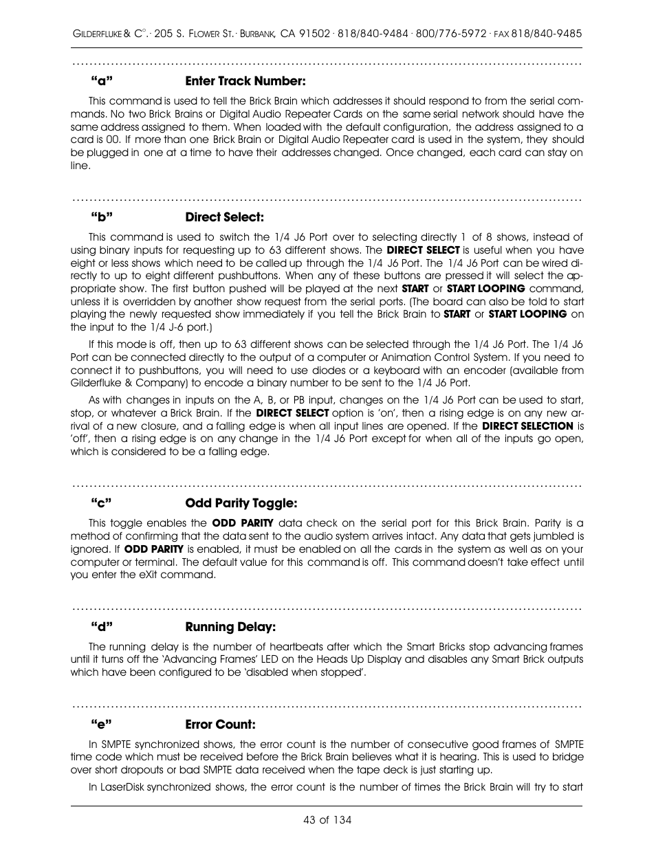 Gilderfluke&Co old Smart Brick Manual User Manual | Page 53 / 144