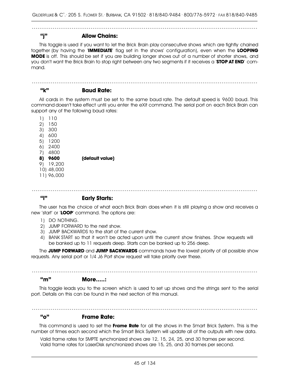 Gilderfluke&Co old Smart Brick Manual User Manual | Page 55 / 144