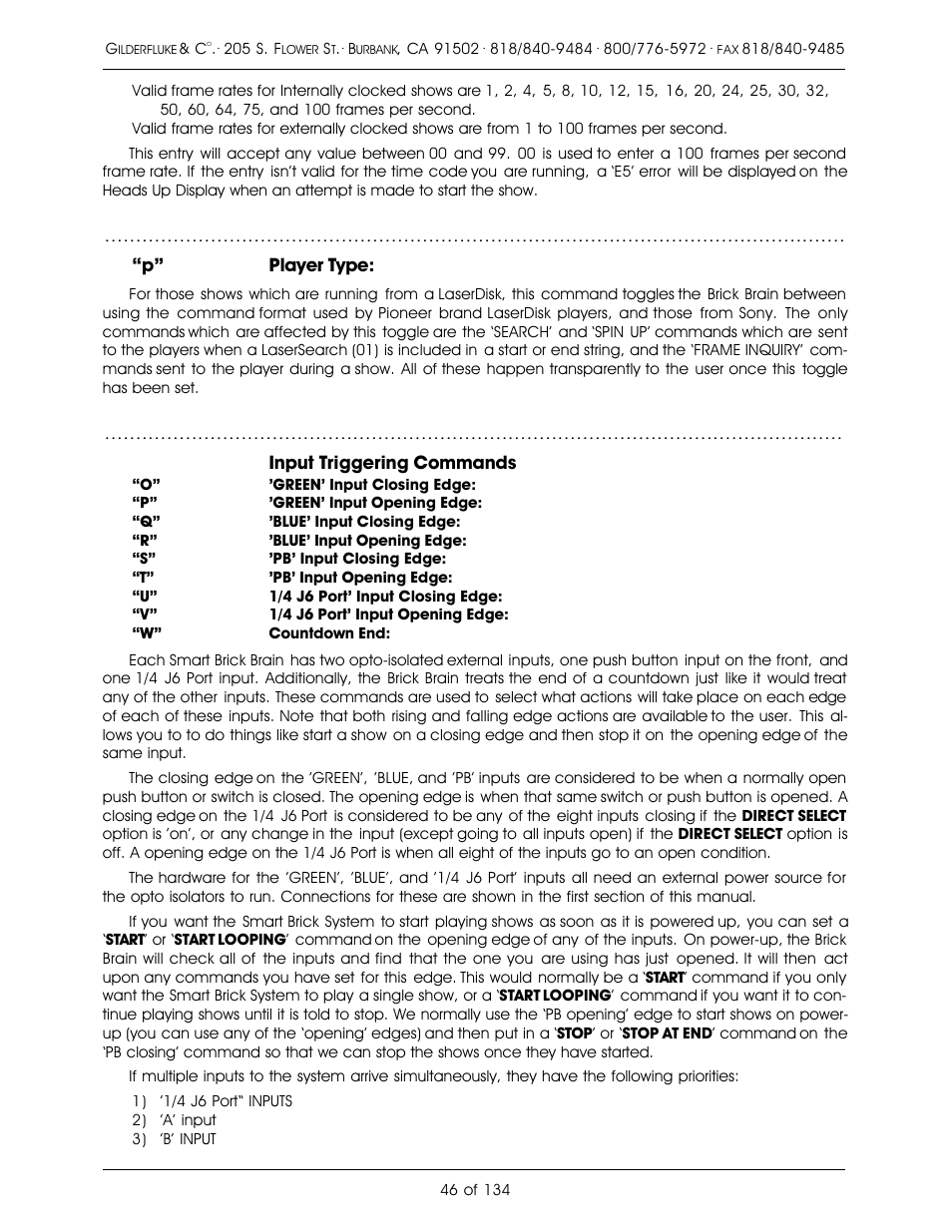Gilderfluke&Co old Smart Brick Manual User Manual | Page 56 / 144