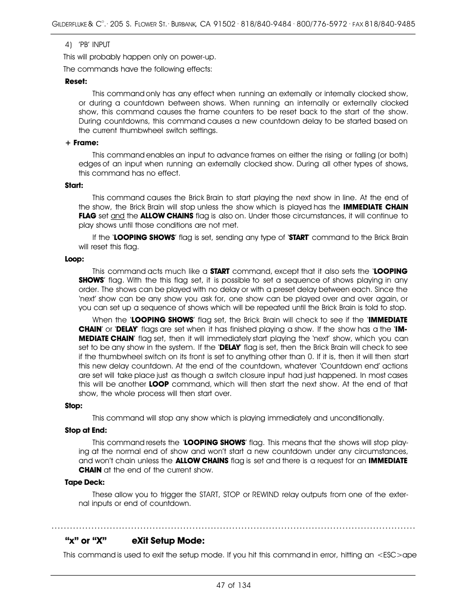 Gilderfluke&Co old Smart Brick Manual User Manual | Page 57 / 144