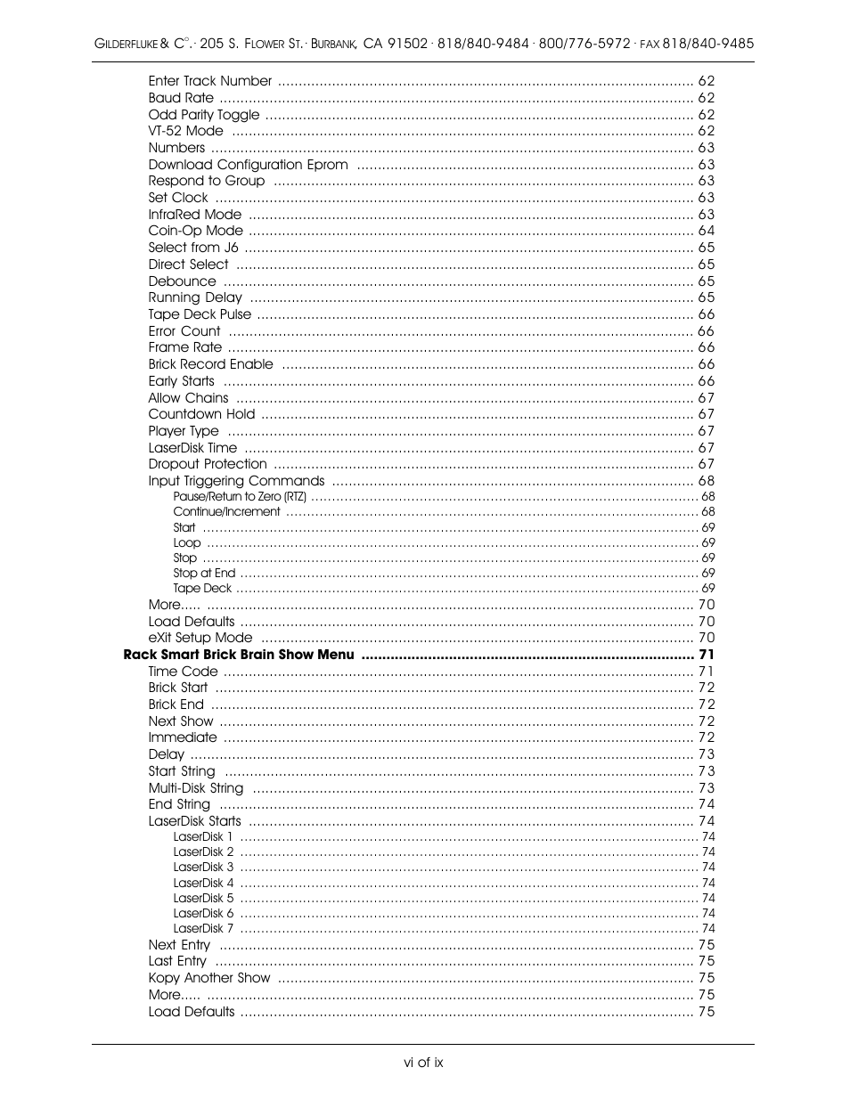 Gilderfluke&Co old Smart Brick Manual User Manual | Page 6 / 144
