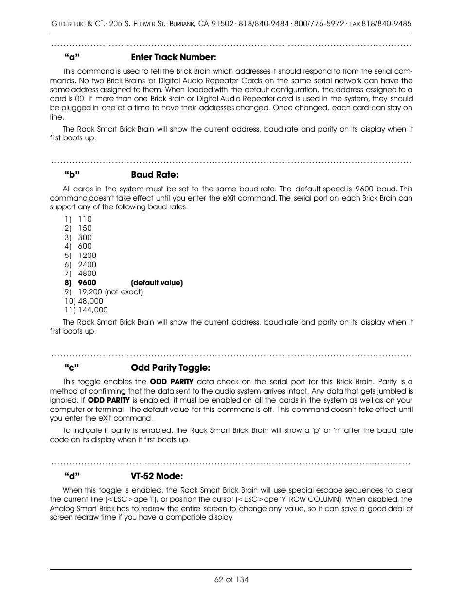 Gilderfluke&Co old Smart Brick Manual User Manual | Page 72 / 144