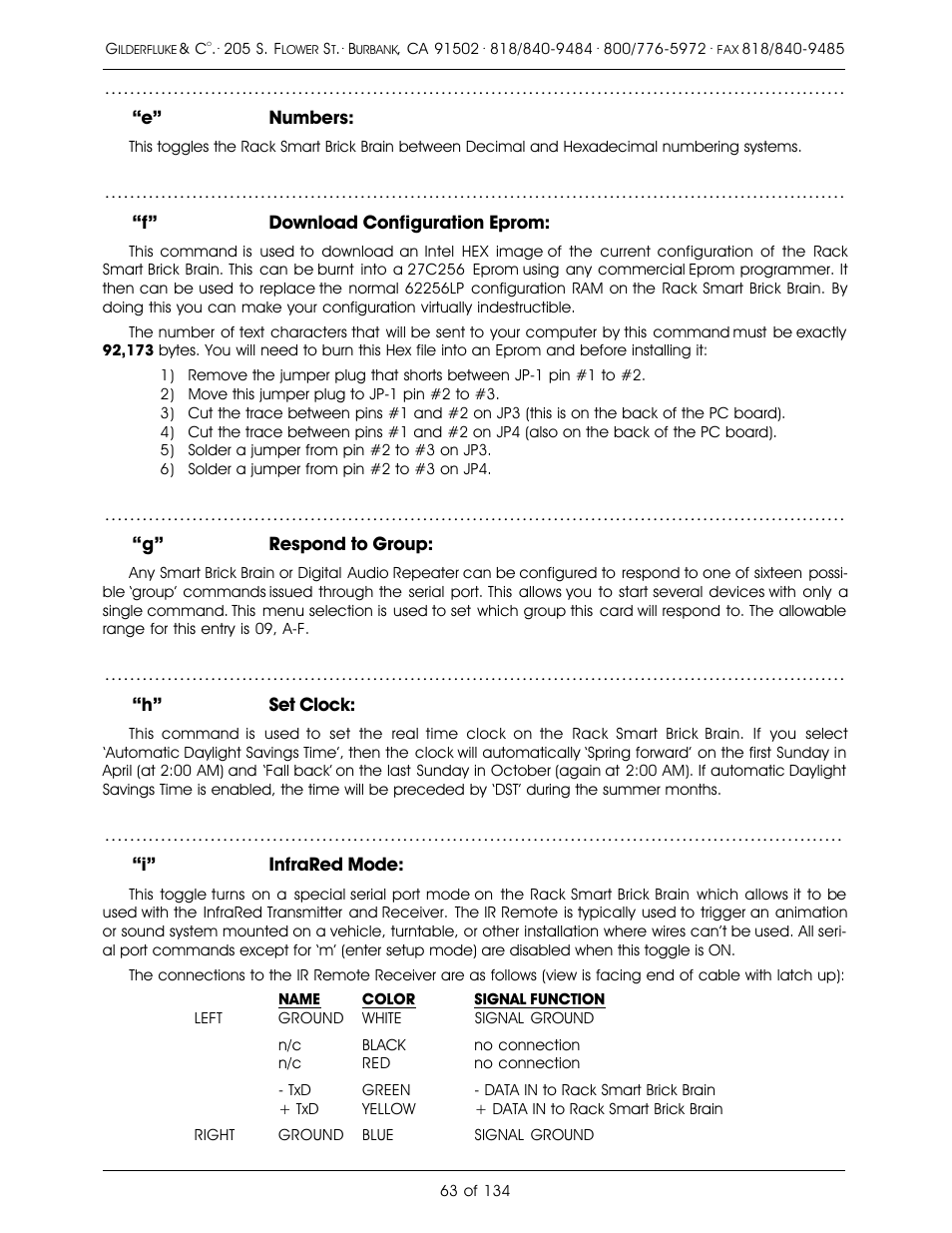Gilderfluke&Co old Smart Brick Manual User Manual | Page 73 / 144