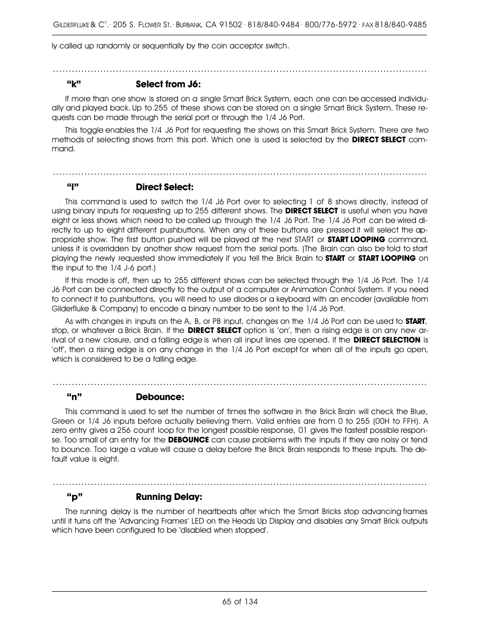 Gilderfluke&Co old Smart Brick Manual User Manual | Page 75 / 144