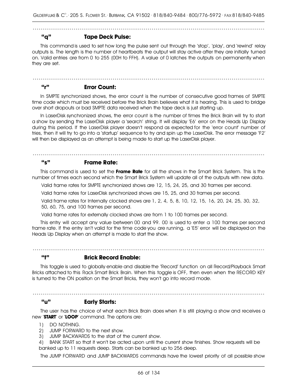 Gilderfluke&Co old Smart Brick Manual User Manual | Page 76 / 144