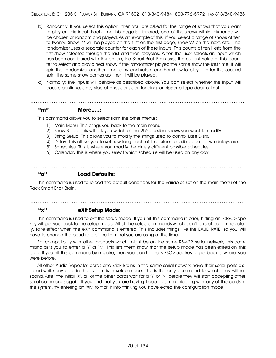 Gilderfluke&Co old Smart Brick Manual User Manual | Page 80 / 144