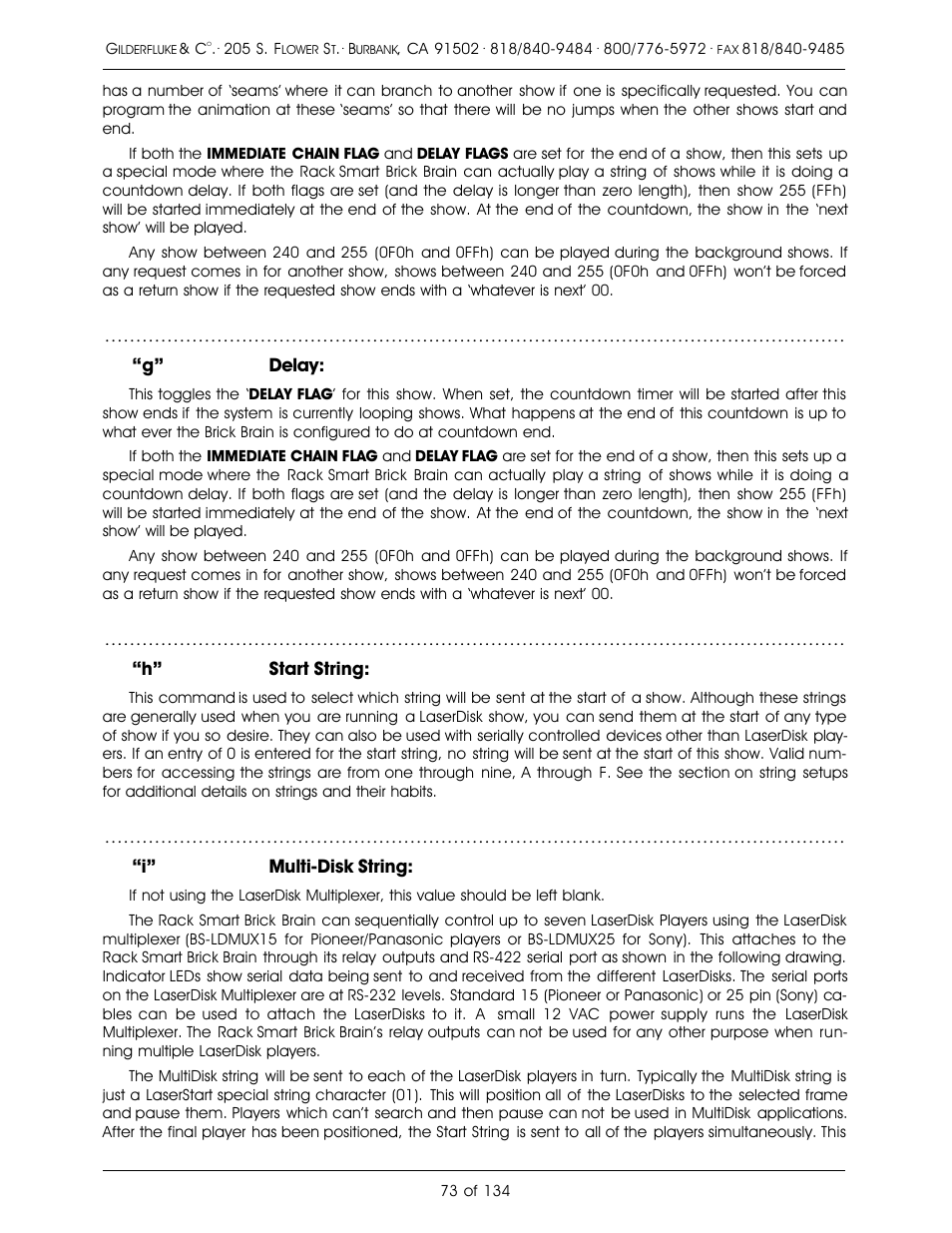 Gilderfluke&Co old Smart Brick Manual User Manual | Page 83 / 144