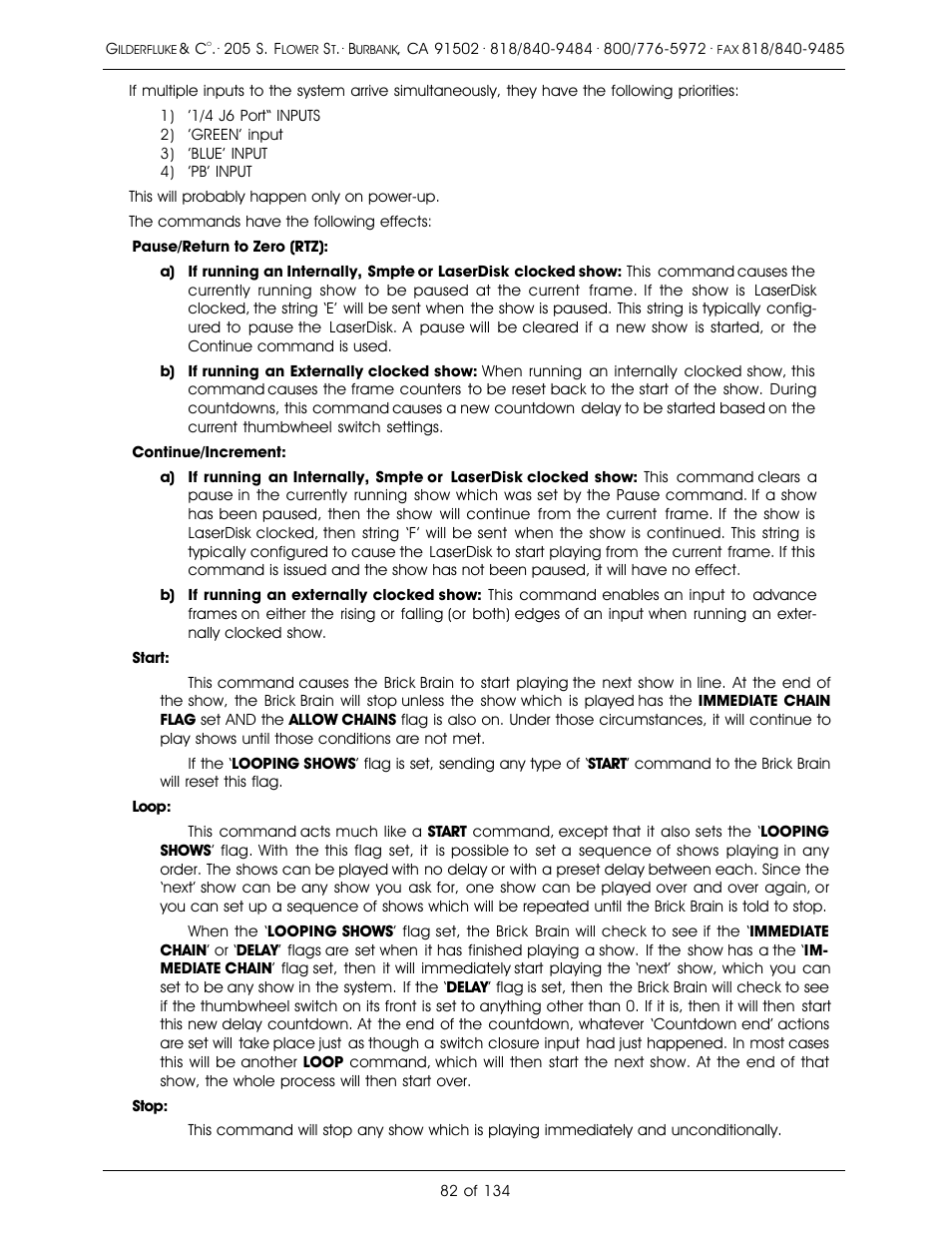 Gilderfluke&Co old Smart Brick Manual User Manual | Page 92 / 144