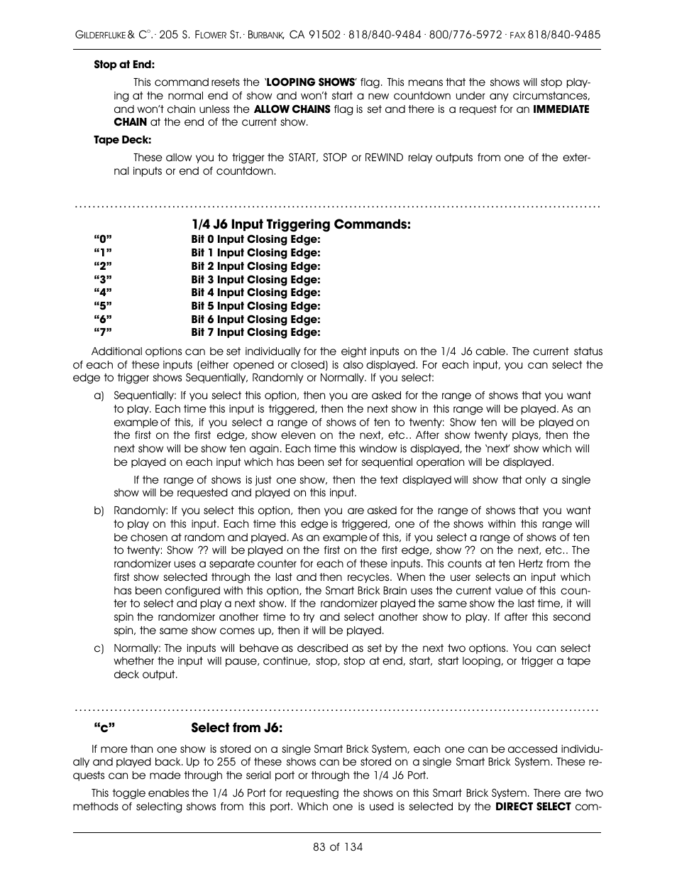 Gilderfluke&Co old Smart Brick Manual User Manual | Page 93 / 144