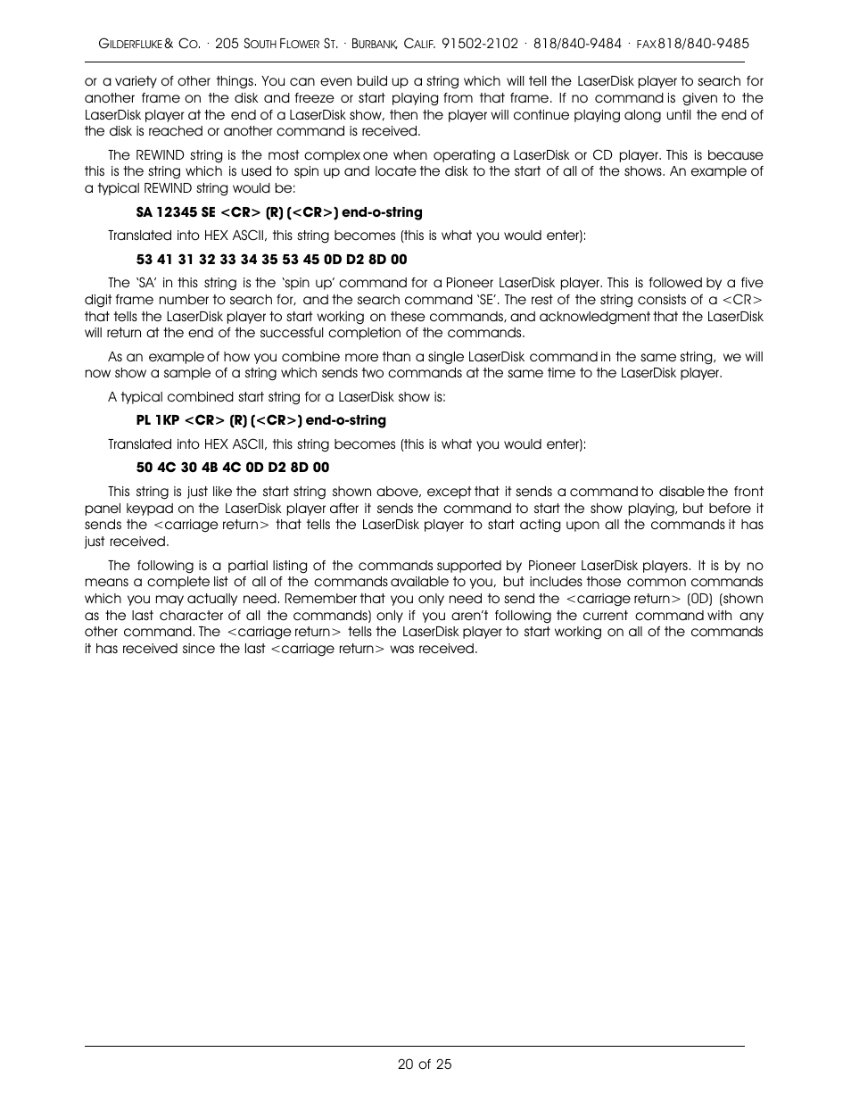 Gilderfluke&Co Frequency Shift Keyed/Remote Terminal Unit User Manual | Page 24 / 29